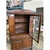 Image 2 : ANTIQUE DISPLAY CABINET