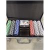 Image 2 : CASED POKER CHIP SET, UNUSED