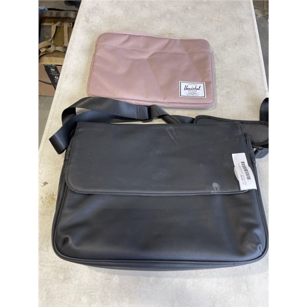 NEW HERSCEL  LAPTOP SLEVE AND LEATHER LAPTOP BAG