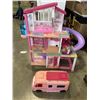 Image 1 : HUGE BARBIE DREAM DOLLHOUSE WITH PARTY BUS AND CORVETTE