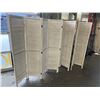 Image 2 : 8 PANEL ROOM DIVIDER - MISSING 1 SET OF HARDWARE