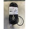 Image 1 : AS NEW 50FT BLACK  INDOOR OUTDOOR HEAVY DUTY LIGHTED 3 WIRE GROUNDED EXTENSION CORD 16AWG