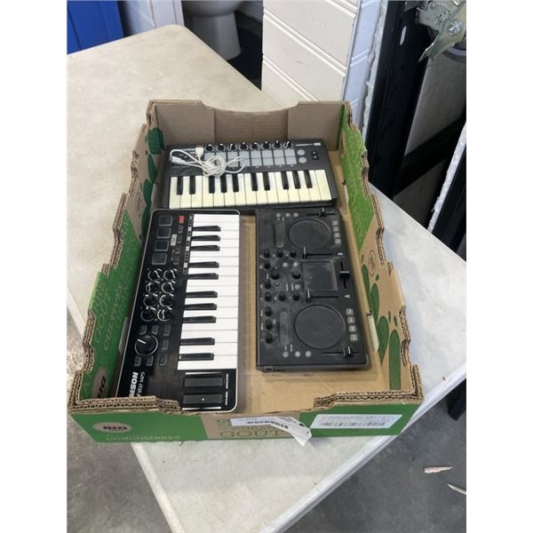 KORG KAOSS DJ AND NEMKO LAUNCHKEY MINI MIXER AND SAMSON GRAPHITE M25 MIXER