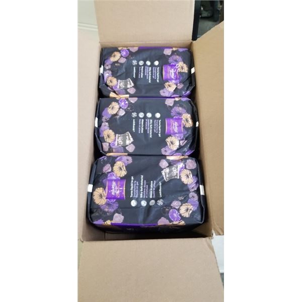 NEW CASE OF ALWAYS DISCREET BOUTIQUE PADS, 28 PER BAG, 3 BAGS PER BOX