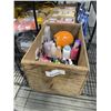Image 1 : WOOD CRATE OF ASSORTED BEAUTY PRODUCTS