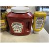 Image 3 : 1 JAR OF PICKLED ASPARGUS, 1 JAR OPF PICKLED BEANS, 2.84L KETCHUP AND HEINZ MUSTARD