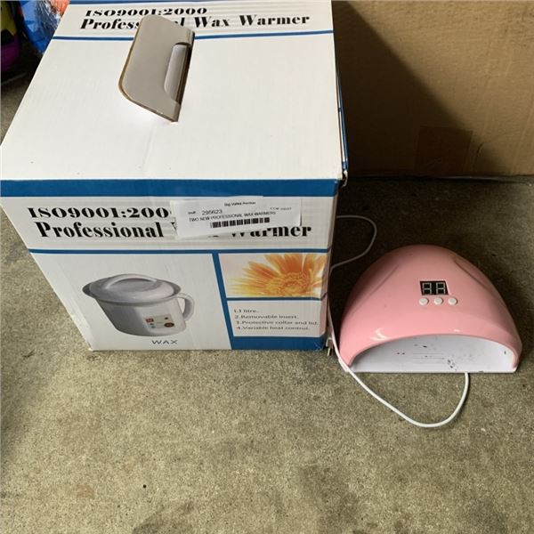 PROFESSIONAL WAX WARMER AND GEL UV CURING LAMP