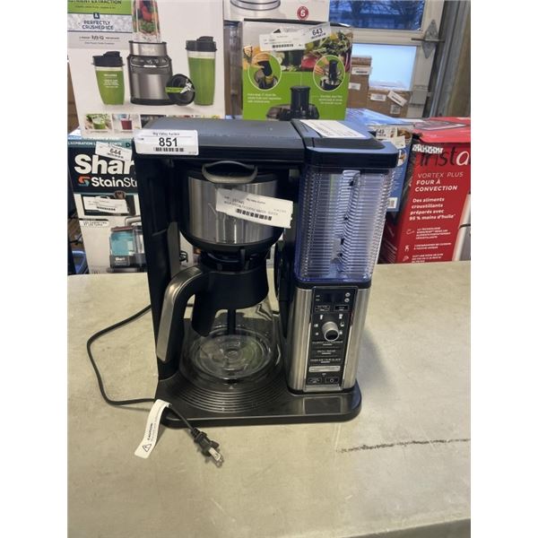 AS NEW NINJA SPECIALTY COFFEE MAKER - TESTED WORKING, RETAIL $299