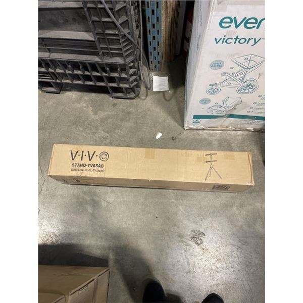 VIVO BLACK EASEL STUDIO TV STAND