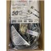 Image 3 : AS NEW 50FT BLACK  INDOOR OUTDOOR HEAVY DUTY LIGHTED 3 WIRE GROUNDED EXTENSION CORD 14AWG