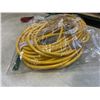 Image 3 : AS NEW 75FT YELLOW  INDOOR OUTDOOR HEAVY DUTY LIGHTED 3 WIRE GROUNDED EXTENSION CORD 14AWG