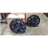 Image 1 : NEW SET OF 4 TESLA MODEL Y 19 INCH RIM COVERS, TURBINE MATTE BLACK REPLACEMENT