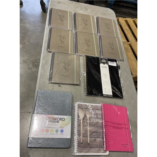 ASSORTED NEW PLANNERS AND JOURNALS
