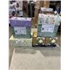 Image 1 : ASSORTED NEW ITEMS INLCUDING TISSUES, CANDLE HOLDERS ETC