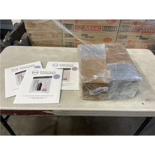 NEW PACK OF CHARCUTERIE TO GO BOXES AND TRAVEL LIQUID BAGS