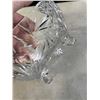 Image 10 : 2 VINTAGE GLASS VASES, TRUMPET STYLE PINWHEEL AND VINTAGE SUDETY LEAD CRYSTAL PINWHEEL