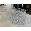 Image 9 : 2 VINTAGE GLASS VASES, TRUMPET STYLE PINWHEEL AND VINTAGE SUDETY LEAD CRYSTAL PINWHEEL