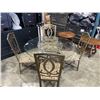 Image 2 : ORNATE GOLD DINING TABLE WITH 4 CHAIRS, QUALITY MADE, HEAVY METAL
