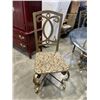 Image 3 : ORNATE GOLD DINING TABLE WITH 4 CHAIRS, QUALITY MADE, HEAVY METAL