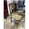 Image 4 : ORNATE GOLD DINING TABLE WITH 4 CHAIRS, QUALITY MADE, HEAVY METAL