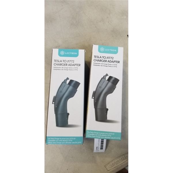 2 NEW TESLA TO J1772 CHARGER ADAPTERS
