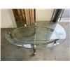 Image 3 : GLASS TOP COFFEE TABLE