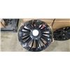 Image 3 : NEW SET OF 4 TESLA MODEL Y 19 INCH RIM COVERS, TURBINE MATTE BLACK REPLACEMENT