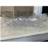 Image 6 : 2 VINTAGE GLASS BOAT DISHES, ANCHOR HOCKING CUT GLASS AND VINTAGE AMERICAN BRILLIANT PERIOD CUT GLAS