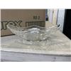 Image 8 : 2 VINTAGE GLASS BOAT DISHES, ANCHOR HOCKING CUT GLASS AND VINTAGE AMERICAN BRILLIANT PERIOD CUT GLAS
