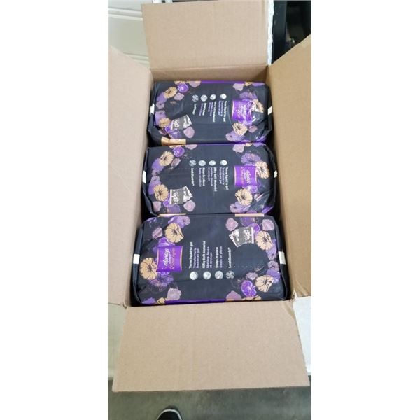 NEW CASE OF ALWAYS DISCREET BOUTIQUE PADS, 28 PER BAG, 3 BAGS PER BOX
