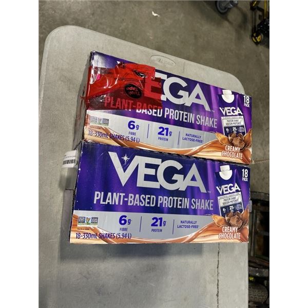 2 CASES OF VEGA PROTEIN SHAKE, BB 2027