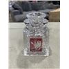 Image 4 : VINTAGE HOFBAUER BRYDES COLLECTION GLASS CANDLE STICK HOLDER, LIDDED CANDY DISH AND VINTAGE ROSSI CR