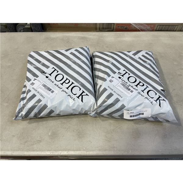 2 NEW 84 INCH LONG BOHO CURTAIN SETS