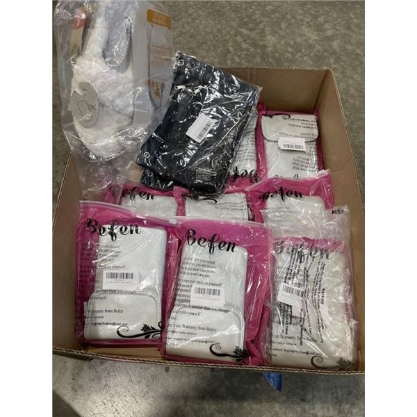 NEW OVERSTOCK CROSS BODY CELLPHONE BAGS, SIZE 8/9 WOMENS SLIPPERS ETC