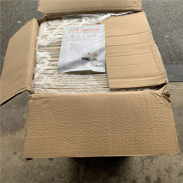 BOX OF 20 NEW HOME DECOR 3D ADHESIVE PANELS RETAIL $170