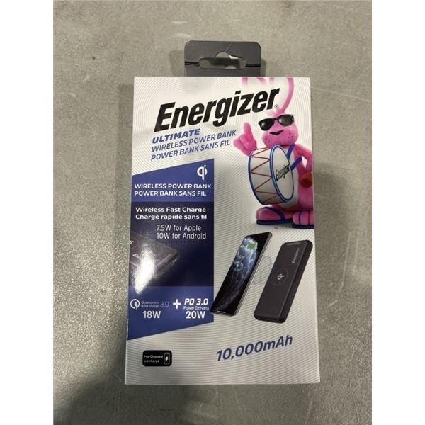 ENERGIZER ULTIMATE WIRLESS POWER BANK FAST CHARGE 10,000MAH