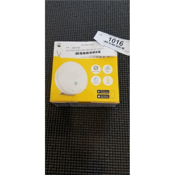AIRTHINGS WAVE MINI INDOOR AIR QUALITY MONITOR W/ MOLD INDICATION, RETAIL $99