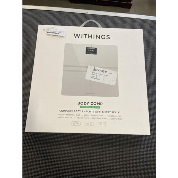 WITHINGS BODY SMART WIFI DIGITAL SMART SCALE - TESTED WORKING, RETAIL $149