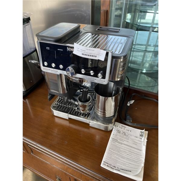 ESPRESSOMACHINE AS NEW NINJA LUXE CAFE PRO SERIES 4-IN-1 ESPRESSO MACHINE - TESTED WORKING, RETAIL $