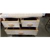Image 2 : BOOKSHELF WITH 2 RATTAN SHELVES