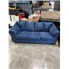 Image 1 : MODERN BLUE MICROFIBRE SOFA, VERY CLEAN
