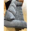 Image 2 : MODERN BLUE MICROFIBRE SOFA, VERY CLEAN