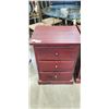 Image 2 : PAIR OF SOLID WOOD 3 DRAWER NIGHT STANDS