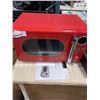 Image 2 : VICTROLA 3 IN 1 TURNTABLE AND INSIGNIA RETRO RED MICROWAVE
