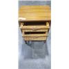Image 3 : 3 DRAWER RATTAN SIDE TABLE