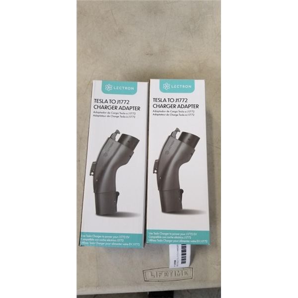 2 NEW TESLA TO J1772 CHARGER ADAPTERS
