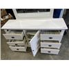 Image 4 : 6 DRAWER 1 DOOR DRESSER W/ MIRROR