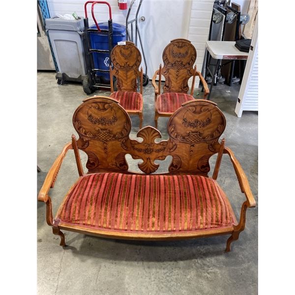 MCM 4PC CONVERSATION SET - 2 CHAIRS AND LOVESEAT