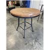 Image 1 : WOOD TOP ROUND TABLE