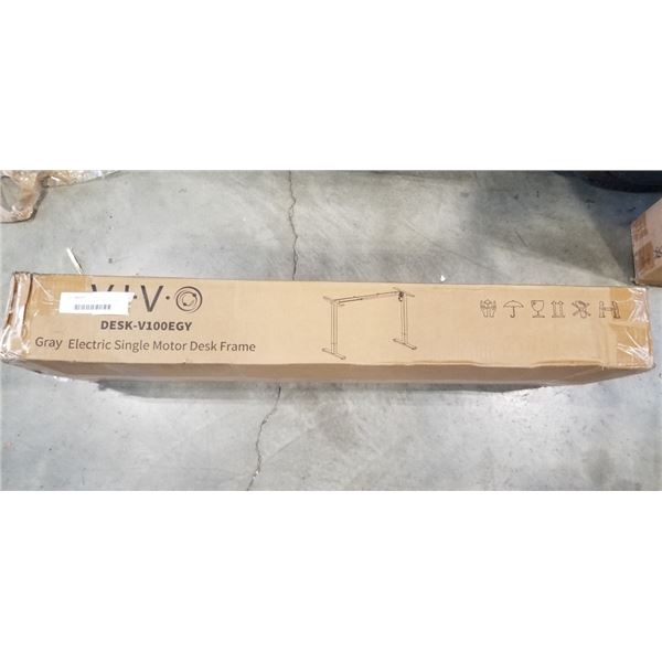 VIVO GREY ELECTRIC SINGLE MOTOR DESK FRAME